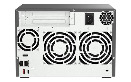 QNAP TVS-h674 NAS Tower Intel® Core™ i3 i3-12100 16 GB DDR4 0 TB QuTS hero Nero