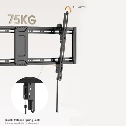 Equip 650361 Supporto TV a parete 2,41 m (95") Nero