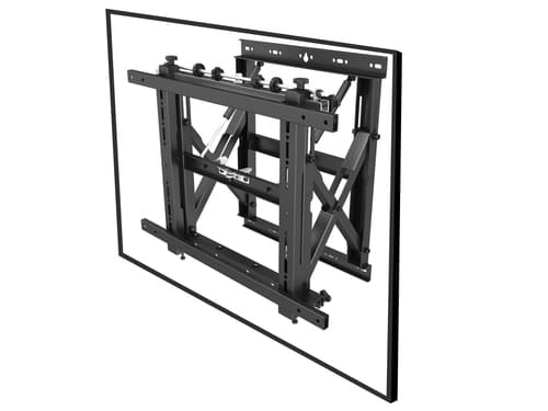 Equip 650325 Staffa per montaggio a parete TV push-in pop-out da 43” a 70”