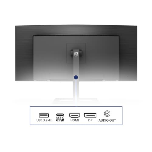 Philips E Line 346E2CUAE/00 Monitor PC 86,4 cm (34") 3440 x 1440 Pixel Wide Quad HD+ LCD Nero