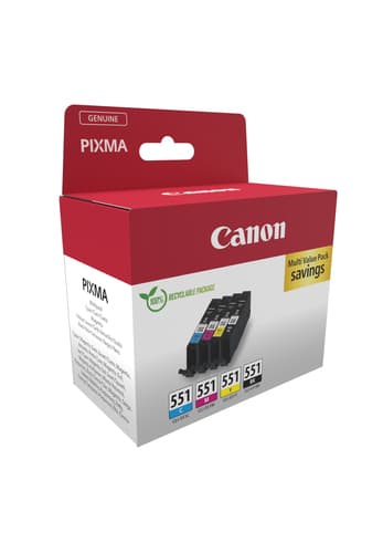 Canon 6509B015 cartuccia d'inchiostro 1 pz Originale Nero, Ciano, Magenta, Giallo