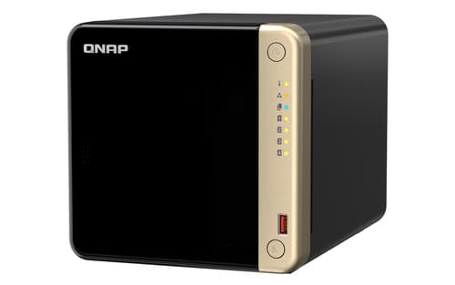 QNAP TS-464 NAS Tower Intel® Celeron® N5095 8 GB DDR4 0 TB QNAP QTS Nero
