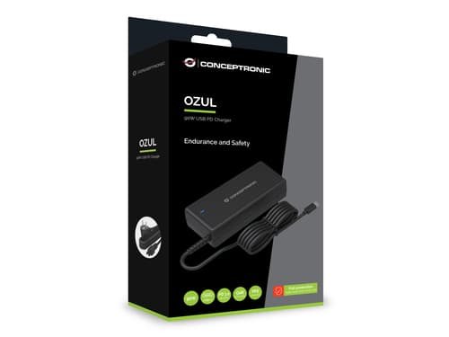 Conceptronic OZUL10BE adattatore e invertitore Interno 90 W Nero