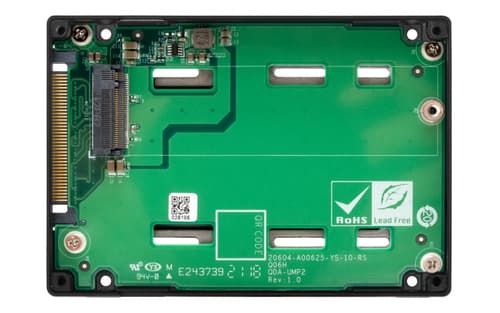 QNAP QDA-UMP4 contenitore di unità di archiviazione Box esterno SSD Nero 2.5"