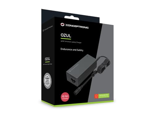 Conceptronic OZUL08B15 adattatore e invertitore Interno 90 W Nero