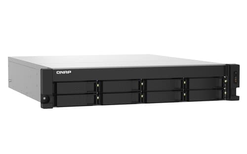 QNAP TS-832PXU NAS Armadio (2U) Annapurna Labs AL324 4 GB DDR4 0 TB QNAP Turbo System Alluminio, Nero