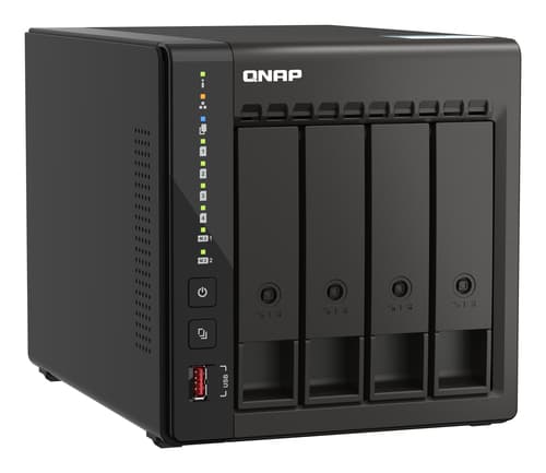 QNAP TS-453E NAS Tower Intel® Celeron® J6412 8 GB 0 TB QNAP QTS Nero