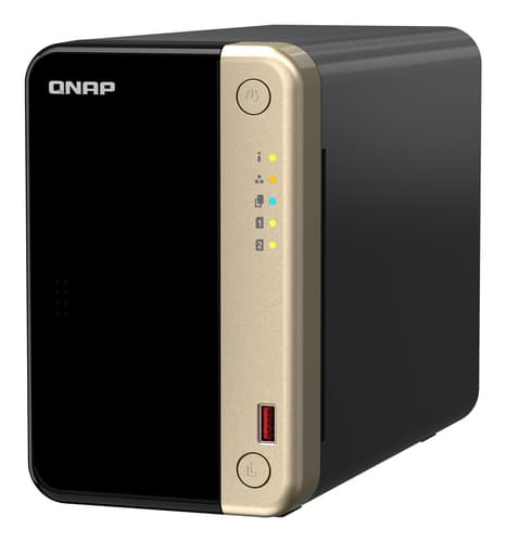 QNAP TS-264 NAS Tower Intel® Celeron® N5095 8 GB 0 TB QNAP QTS Nero, Oro