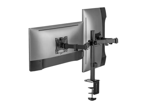 Equip Staffa di montaggio da tavolo articolata per doppio monitor da 17“-32”, nero