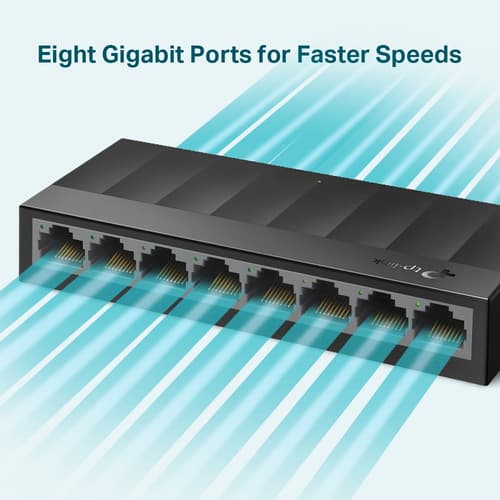 TP-Link LS1008G switch di rete Non gestito Gigabit Ethernet (10/100/1000) Nero
