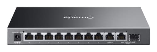 TP-Link Omada ES210GP switch di rete Gestito L2 Gigabit Ethernet (10/100/1000) Supporto Power over Ethernet (PoE) Guida DIN Nero