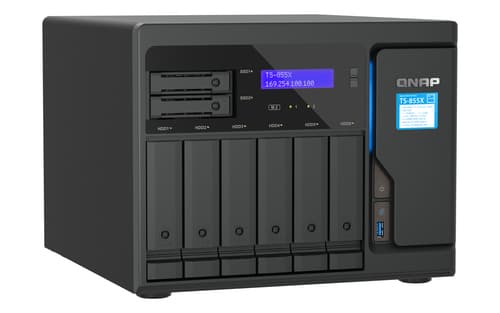 QNAP TS-855X SAN Tower Intel Atom® C5125 8 GB DDR4 0 TB QNAP QTS Nero