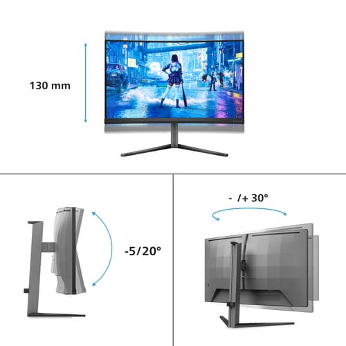 Philips Evnia 5000 27M2C5200W/00 Monitor PC 68,6 cm (27") 1920 x 1080 Pixel Full HD LCD Grigio