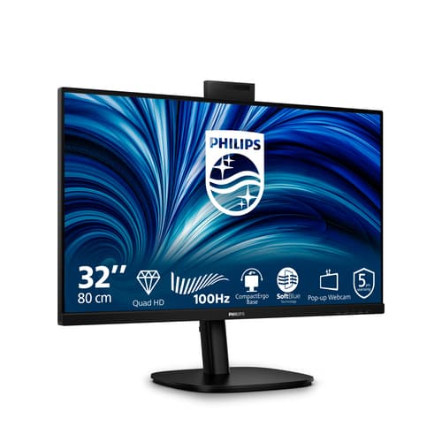 Philips Serie 3000 32B2U3601H/00 Monitor PC 80 cm (31.5") 2560 x 1440 Pixel Quad HD LCD Nero