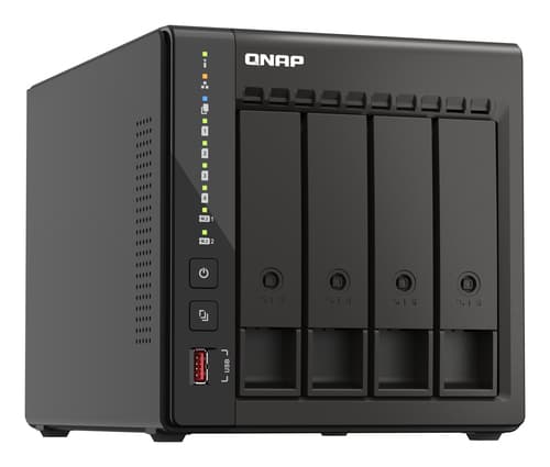 QNAP TS-453E NAS Tower Intel® Celeron® J6412 8 GB 0 TB QNAP QTS Nero