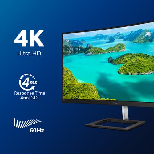 Philips E Line 328E1CA/00 Monitor PC 80 cm (31.5") 3840 x 2160 Pixel 4K Ultra HD LCD Nero