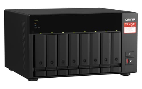 QNAP TS-873A NAS Tower Ryzen Embedded V1500B 8 GB DDR4 0 TB QNAP Turbo System Nero
