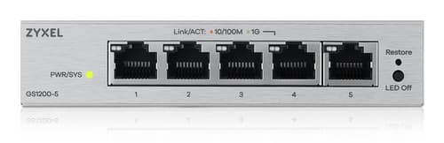 Zyxel GS1200-5V3 Gestito L2 Gigabit Ethernet (10/100/1000) Desktop Grigio