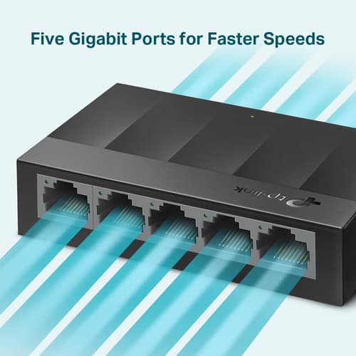 TP-Link LS1005G switch di rete Non gestito Gigabit Ethernet (10/100/1000) Nero