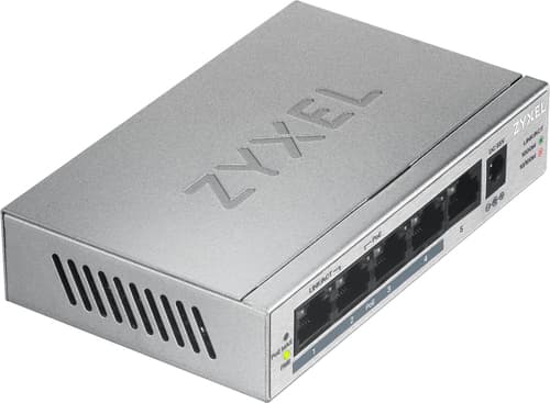 Zyxel GS1005HP Non gestito Gigabit Ethernet (10/100/1000) Supporto Power over Ethernet (PoE) Argento