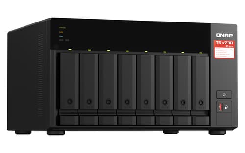 QNAP TS-873A NAS Tower Ryzen Embedded V1500B 8 GB DDR4 0 TB QNAP Turbo System Nero