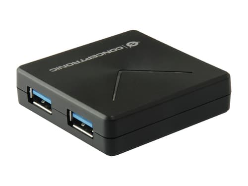 Conceptronic HUBBIES02B hub di interfaccia USB 3.2 Gen 1 (3.1 Gen 1) Mini-B 5000 Mbit/s Nero