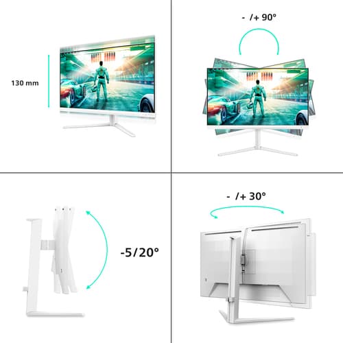 Philips Evnia 27M2N3501PA/00 Monitor PC 68,6 cm (27") 2560 x 1440 Pixel Quad HD LCD Bianco