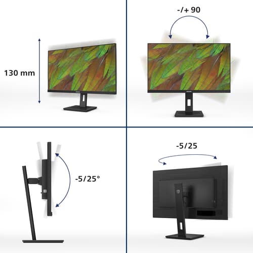 Philips Serie 3000 27B1N3800/00 Monitor PC 68,6 cm (27") 3840 x 2160 Pixel 4K Ultra HD LCD Nero