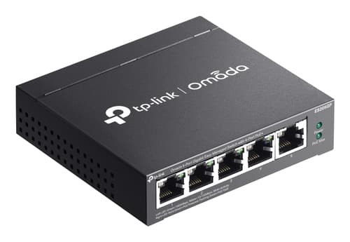 TP-Link Omada ES205GP switch di rete Gestito Gigabit Ethernet (10/100/1000) Supporto Power over Ethernet (PoE) Nero