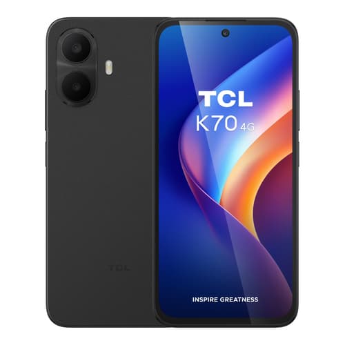 TCL K70 4G 17,3 cm (6.8") Dual SIM ibrida Android 16.0 USB tipo-C 4 GB 128 GB 5200 mAh Nero