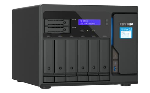 QNAP TS-855X SAN Tower Intel Atom® C5125 8 GB DDR4 0 TB QNAP QTS Nero