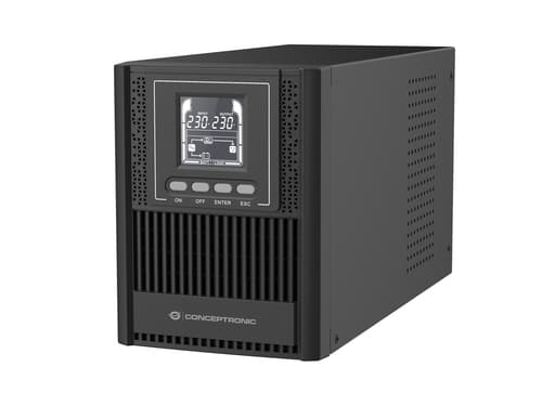 Conceptronic ZEUS52E1K gruppo di continuità (UPS) Doppia conversione (online) 1 kVA 900 W 4 presa(e) AC
