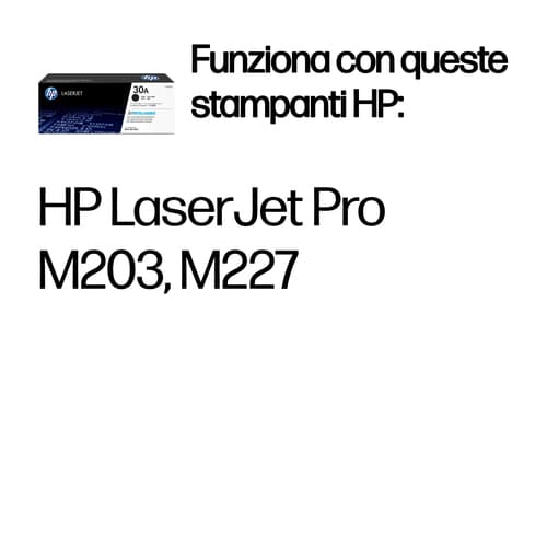 HP Cartuccia toner nero originale LaserJet 30A