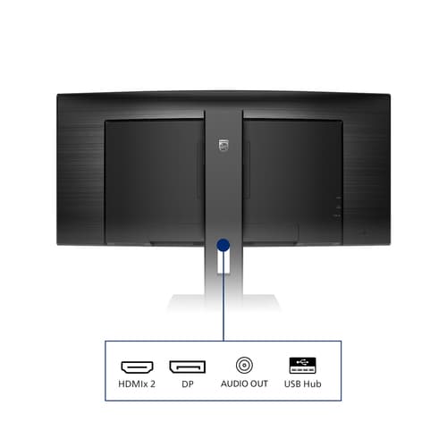 Philips B Line 345B1C/00 Monitor PC 86,4 cm (34") 3440 x 1440 Pixel Quad HD LCD Nero