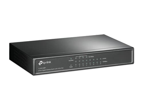 TP-Link TL-SG1008P switch di rete Non gestito Gigabit Ethernet (10/100/1000) Supporto Power over Ethernet (PoE) Nocciola