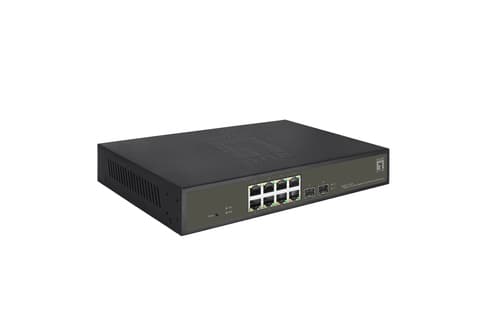 LevelOne GES-2110P switch di rete Gestito L2 Gigabit Ethernet (10/100/1000) Supporto Power over Ethernet (PoE) Nero