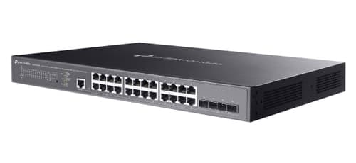 TP-Link Omada SG3428XMPP switch di rete Gestito L2+ Gigabit Ethernet (10/100/1000) Supporto Power over Ethernet (PoE) 1U Nero