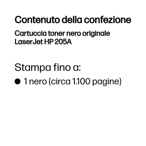 HP Cartuccia toner nero originale LaserJet 205A