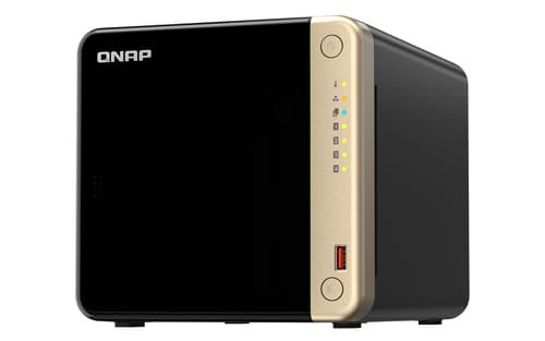 QNAP TS-464 NAS Tower Intel® Celeron® N5095 8 GB DDR4 0 TB QNAP QTS Nero