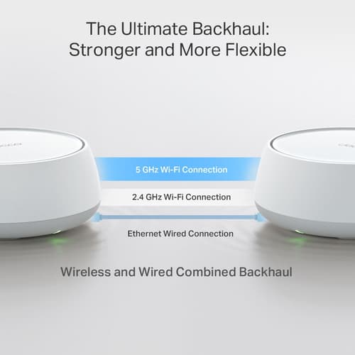 TP-Link DECO BE25(2-PACK) sistema Wi-Fi Mesh Dual-band (2.4 GHz/5 GHz) Wi-Fi 7 (802.11be) Bianco Interno