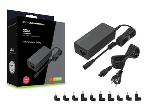 Conceptronic OZUL08B10 adattatore e invertitore Interno 90 W Nero