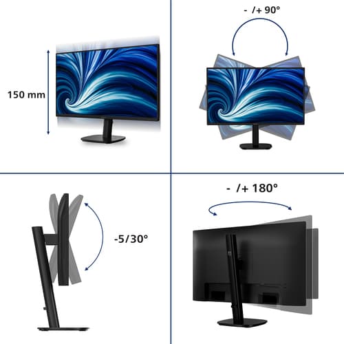 Philips Serie 3000 27B2N3200A/61 Monitor PC 68,6 cm (27") 1920 x 1080 Pixel Full HD LCD Nero