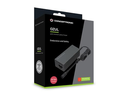 Conceptronic OZUL08B10 adattatore e invertitore Interno 90 W Nero