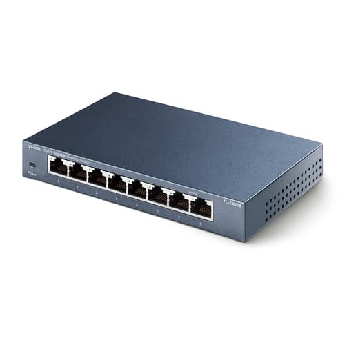 TP-Link TL-SG108 switch di rete Non gestito L2 Gigabit Ethernet (10/100/1000) Nero