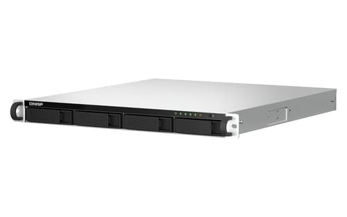 QNAP TS-464U NAS Rack (1U) Intel® Celeron® N5095 8 GB DDR4 0 TB QNAP Turbo System Alluminio, Nero