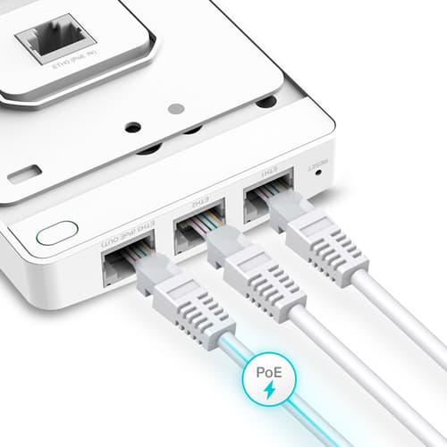 TP-Link Omada EAP615-WALL 1774 Mbit/s Bianco Supporto Power over Ethernet (PoE)