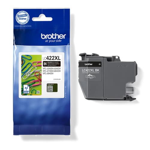 Brother LC422XLBK cartuccia d'inchiostro 1 pz Originale Resa elevata (XL) Nero