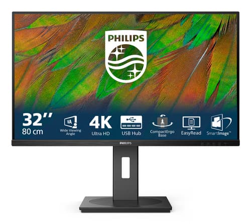 Philips Serie 3000 32B1N3800/00 Monitor PC 80 cm (31.5") 3840 x 2160 Pixel 4K Ultra HD LCD Nero