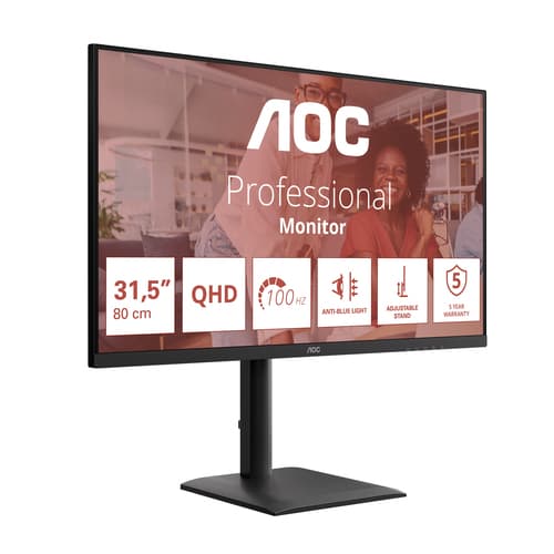 AOC E4 Q32E4U Monitor PC 80 cm (31.5") 2560 x 1440 Pixel Quad HD LED Nero