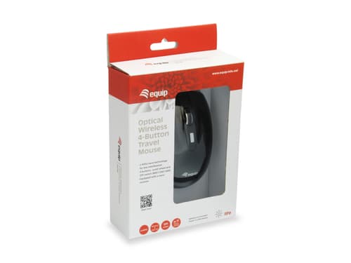 Equip 245104 mouse Viaggio Ambidestro RF Wireless Ottico 1600 DPI
